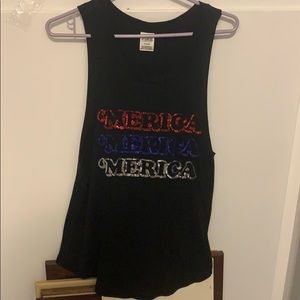 VS Pink USA tank